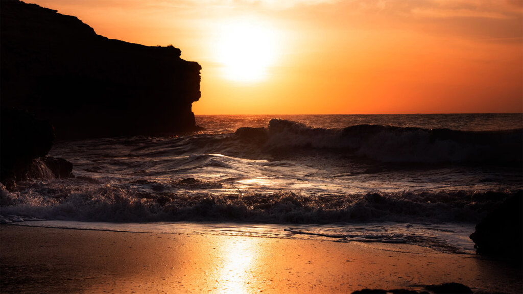 Fotografie Sonnenaufgang an der Algarve Küste